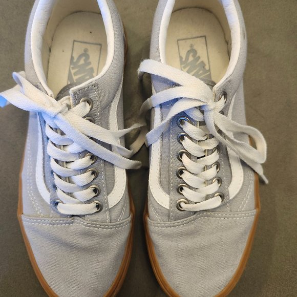 Vans Old Skool Canvas Sneaker - Size 8 - Light Grey - Picture 6 of 8